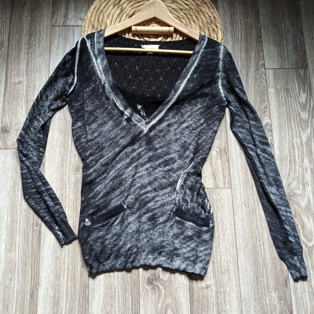 EUC (XXS) - DIESEL Rag Roll Effect Oversized Sweater